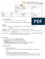 Notes - USST 7 Geography of South Asia