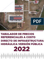 Tab Hidraulica 2022 Costo Directo Versión Publica