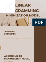 Group 5 Linear Programming Minimization Model