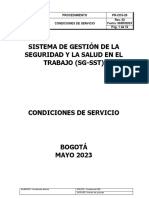 Procedimiento Condiciones de Servicio