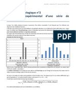 L'écart-Type Expérimental D'une Série de Mesures