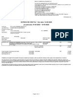 Pe Perioada: 01-03-2023 - 14-03-2023 EXTRAS DE CONT Nr. 1 Din Data: 14-03-2023