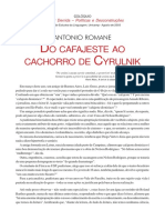 Do Cafageste Ao Cachorro de Cyrulnik - Antonio Romane