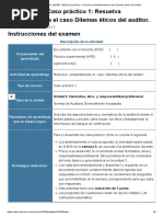 Examen - (APEB1-15%) Caso Práctico 1 - Resuelva Completamente El Caso Dilemas Éticos Del Auditor