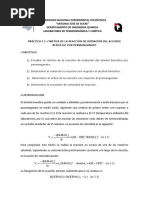 Cinética de La Reacción de Oxidación Del Alcohol Bencílico Por Permanganato