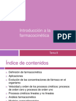 Tema 8. Introduccion A La Farmacocinetica