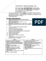 Lista de Útiles 1° - 2023