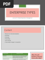 Lect 4 Enterprise Types