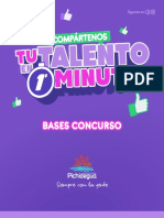 Bases Concurso Compartenos Tu Talento en 1 Minuto