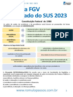 1º Simulado Do SUS FGV 2023 - Fhemig