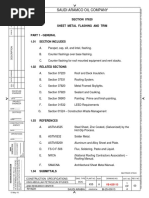 Saudi Aramco Oil Company: SECTION 07620 Sheet Metal Flashing and Trim