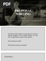 Proposal Writing