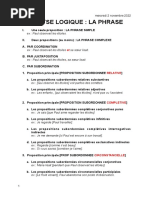 Analyse Logique de La Phrase (Phrase Simple Et Phrase Complexe)