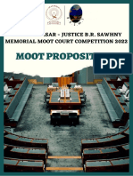 Moot Proposition - 15th NALSAR Justice B.R. Sawhny Memorial Moot Court Competition 2022