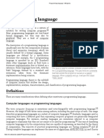 Programming Language - Wikipedia