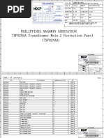 P17 7XF02NAA Transformer Main 2 Protection Panel