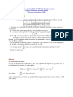 Regression Non Lineaire Suite Correction Moindres Carrés