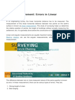 Linear Measurement - Errors in Linear Measurement