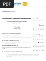 Pharma Questions and Answers (Biopharmaceutics)