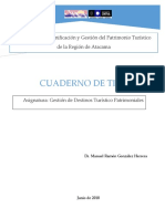 Cuaderno de Trabajo. Gestión de Destinos Turísticos.