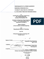 Submersible Pressure Hull: Stress and Stability Analysis of A Stiffened Cylindrical Shell Including Through-Thickness Shear by