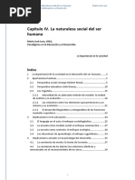 Cap IV. La Naturaleza Social Del Ser Humano