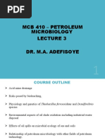 Petroleum Microbiology Lecture 3 Biology of Thiobacillus & Desulfovibrio