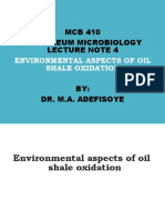 Petroleum Microbiology Lecture 4 Oil Shale