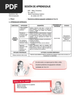 SESIÓN 5 DE MATEMATICA - Problemas Con Agrupaciones Aditivas