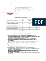 CUESTIONARIO - Suprima El Hábito de La Palabra Negativa