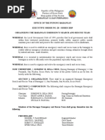 Brgy. Executive Order No. 20-2019 - BERT