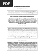 Six Steps of Curriculum Designing