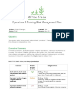 Activity Template - Risk Management Plan