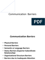 Barriers of Communication