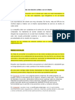 Proponer Los Canales de Relación Solidos Con El Cliente.