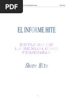 Shere Hite Informe Hite Sobre La Sexualidad Femenina PDF