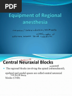 Equipment of Locoregional Anesthesia 13-14