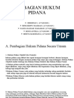 Pembagian Hukum Pidana