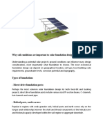 Why Soil Conditions Are Important To Solar Designs