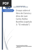 Ensayo Sobre El Libro de Ciencia y Ética de Juan Carlos Núñez Bustillos