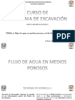 TEMA 4. Flujo de Agua en Medios Porosos, Red de Flujo y Sifonamiento