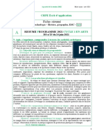 Fiche Resume 7 Crpe Ecrit Dapplication Resume Programme 2021 c1 Arts