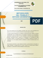 1ra. Sem - Metodología Del Trabajo y Estudio Universitario 29 05 2022