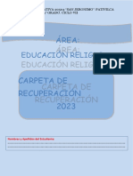 Carpeta de Recuperación Vii Ciclo 4° 2023