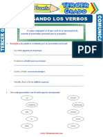 Conjugaciones Del Verbo para Tercer Grado de Primaria