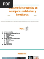 Actuación Fisioterapéutica en Neuropatías Metabólicas y Hereditarias