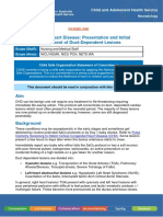 Congenital Heart Disease Presentation and Management