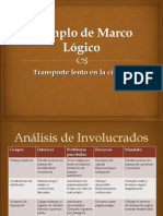 Ejemplo de Marco Lógico