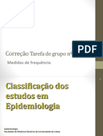 Aula Teórica #3 - Classificação Dos Estudos em Epidemiologia