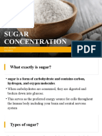 Sugar Concentration